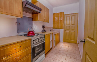 The kitchen in this 2 Bedroom House For Rent In Adenta, Accra Gated Community