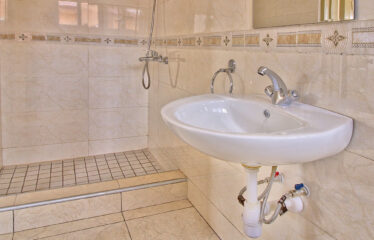 The kitchen in this 2 Bedroom House For Rent In Adenta, Accra Gated Community