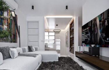 Living room upstairs in a 4 Bedroom House for sale at Regimanuel Satellite City