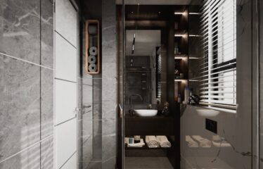 The luxury bathroom of a 4 bedroom townhouse for sale in Accra Ghana - Regimanuel Satellite City